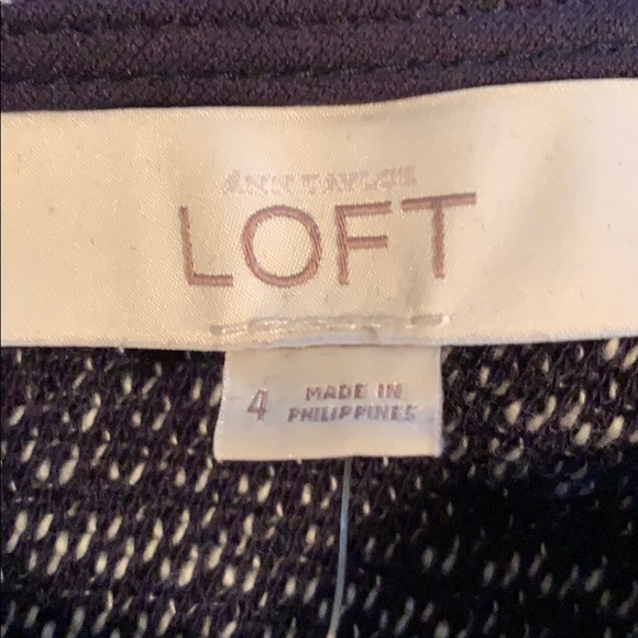 Ann Taylor Loft Black & White Tweed Pattern Dress - Picture 4 of 5